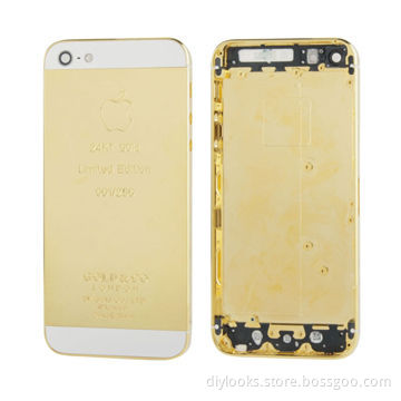 Full Housing Replacement Aluminum Back Cover for iPhone 5 (White)
